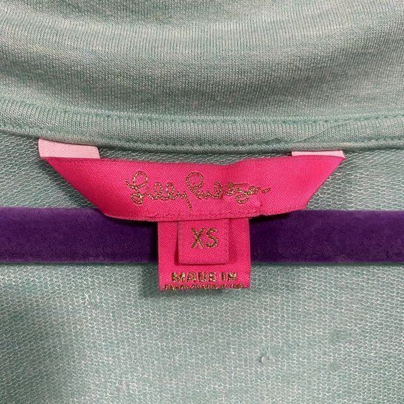 Lilly Pulitzer Belinda One-Shoulder Pullover Mint Green Size XS - Picture 2 of 8